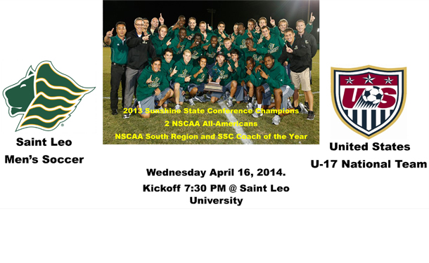 Saint Leo Men's Soccer Team vs. US U17 Men's Nat'l Team